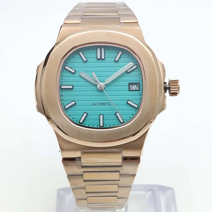 Champagne Gold Automatic Sapphire Watch