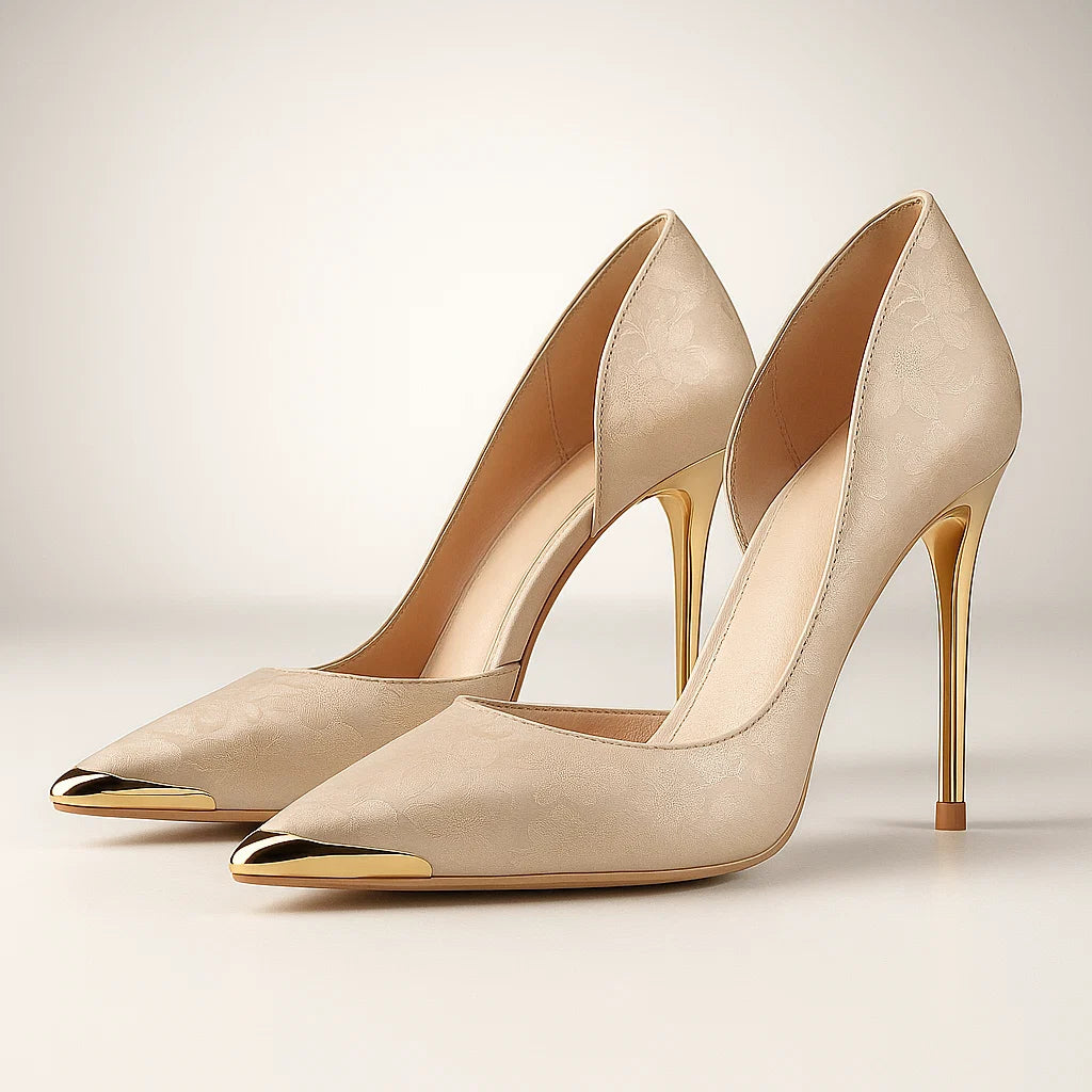 Bianca Gold Heels