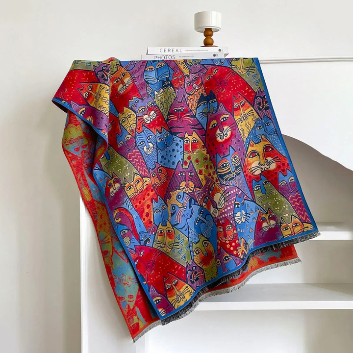 Whimsical Folk Scarf