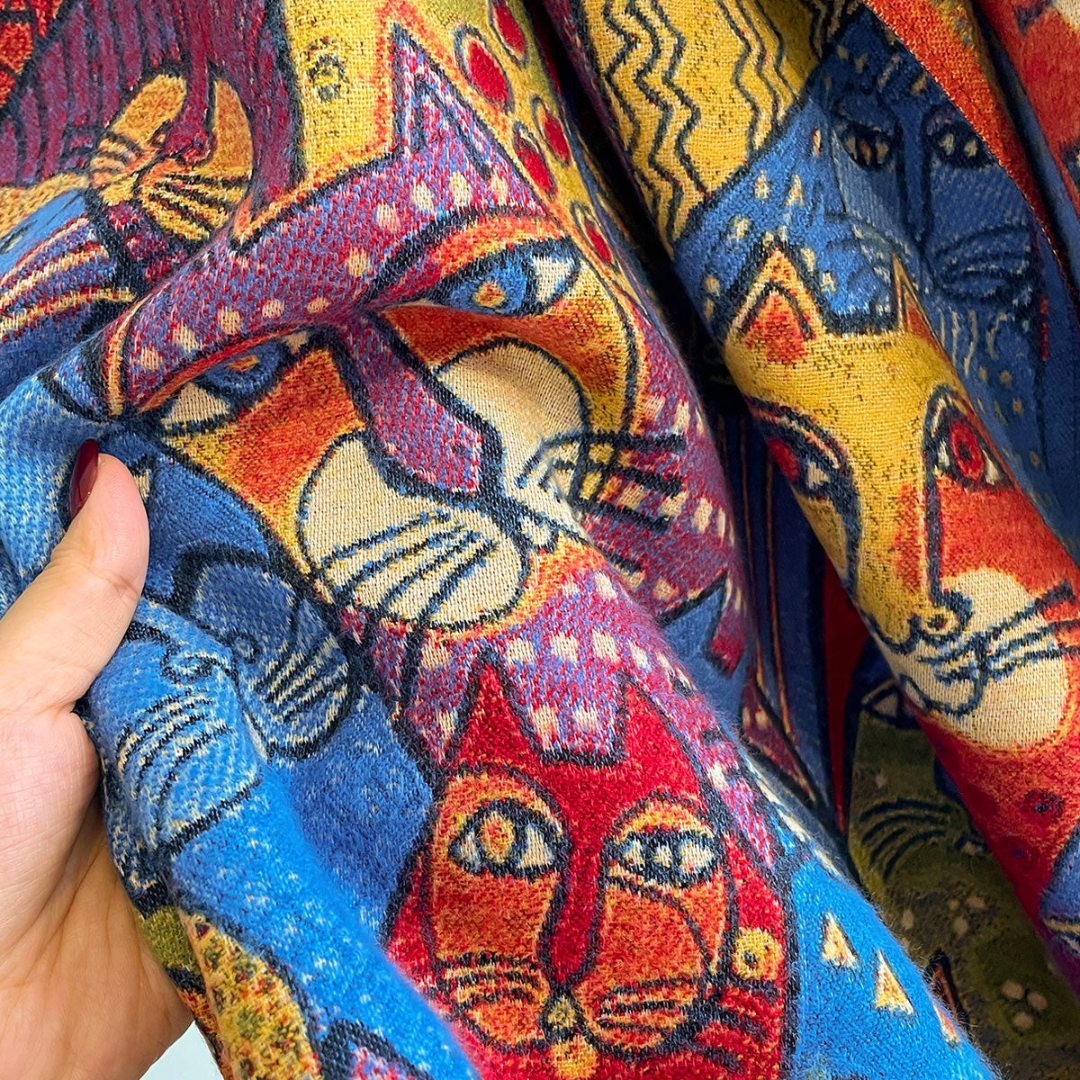 Whimsical Folk Scarf