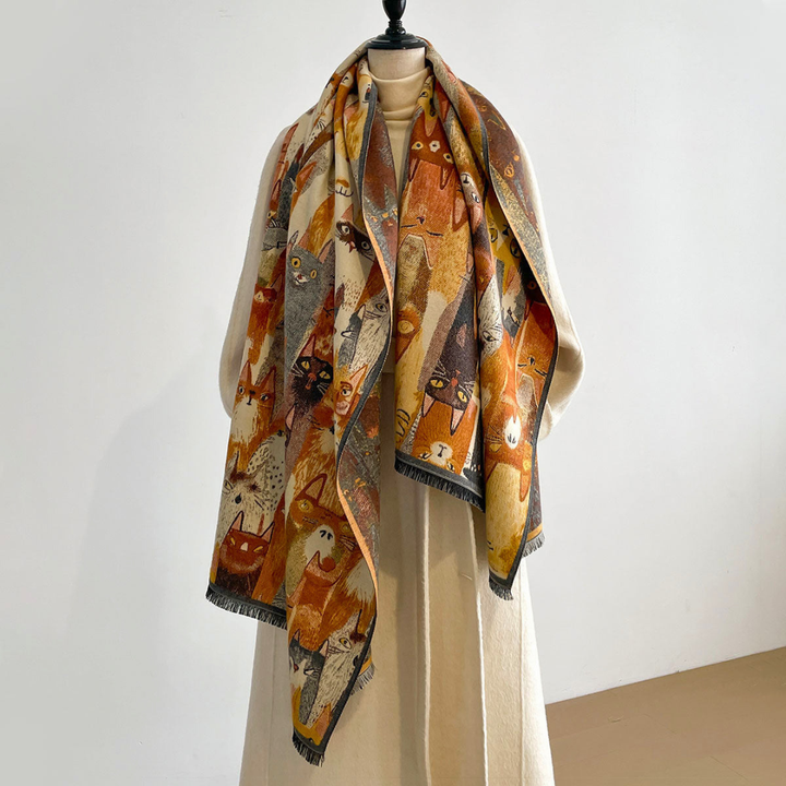 Whimsical Folk Scarf