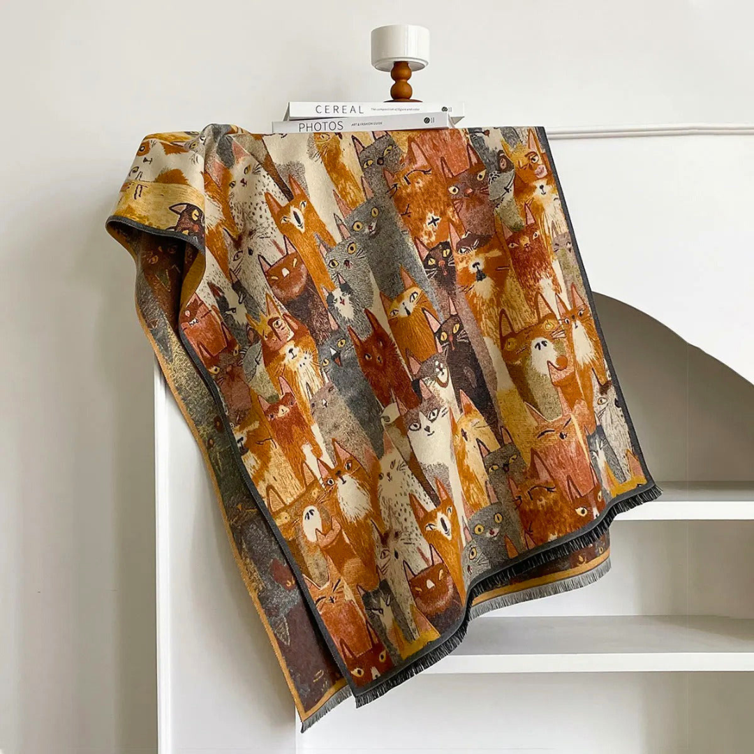 Whimsical Folk Scarf