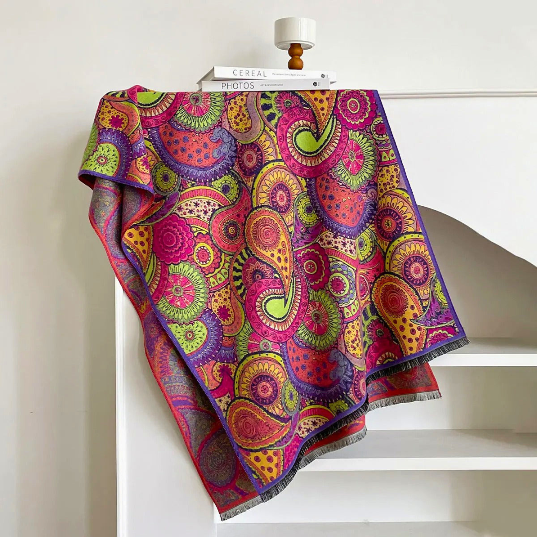 Whimsical Folk Scarf