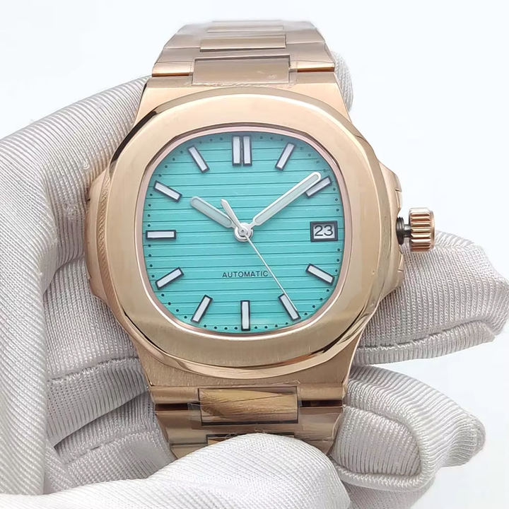 Champagne Gold Automatic Sapphire Watch