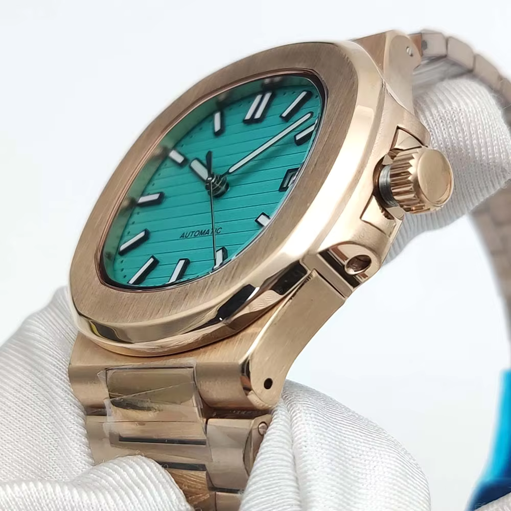 Champagne Gold Automatic Sapphire Watch