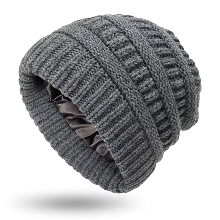 Cloud Knit Silk Beanie