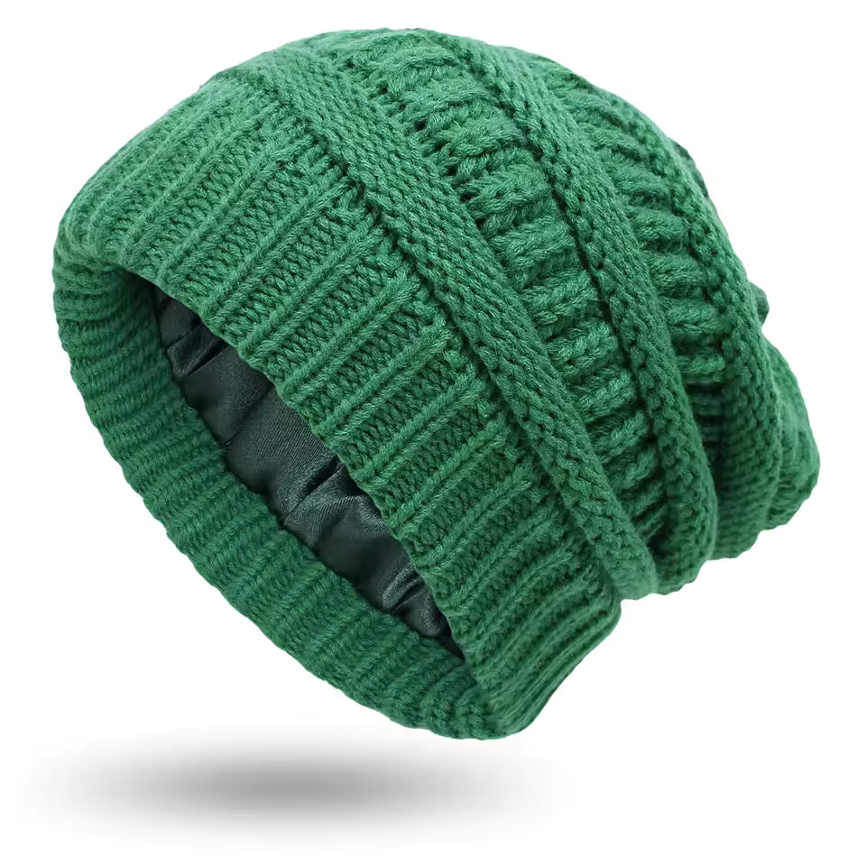 Cloud Knit Silk Beanie