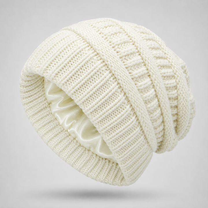 Cloud Knit Silk Beanie