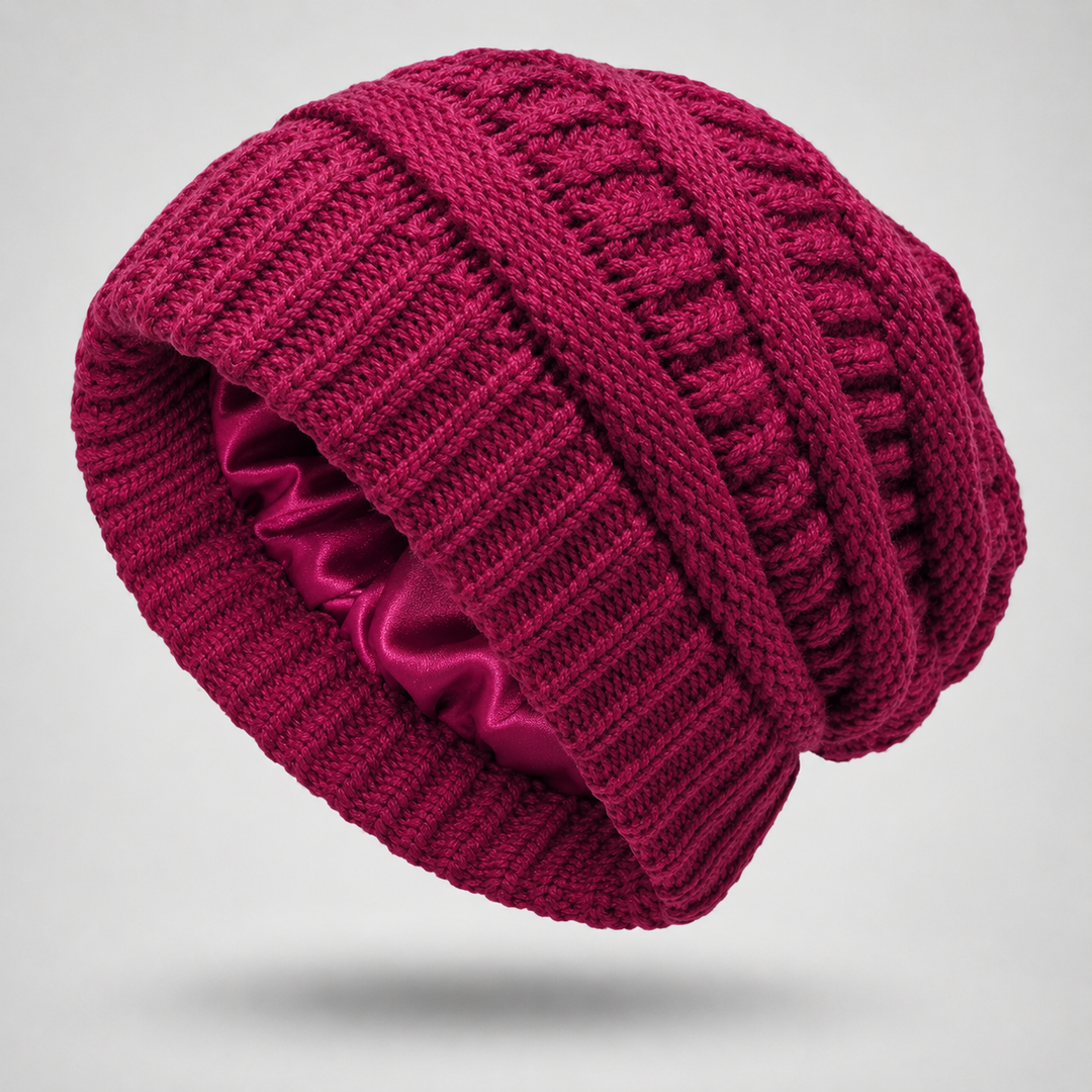 Cloud Knit Silk Beanie