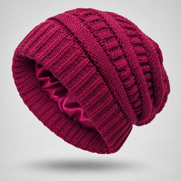 Cloud Knit Silk Beanie
