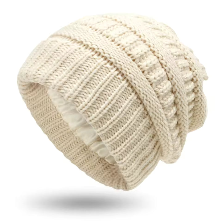 Cloud Knit Silk Beanie