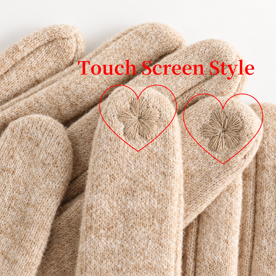 Cashmere Blend Touchscreen Gloves