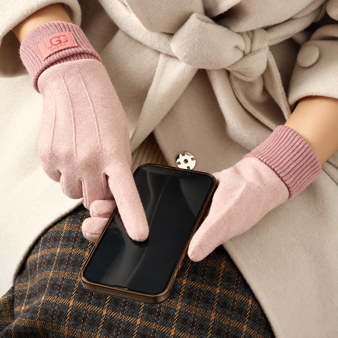 Cashmere Blend Touchscreen Gloves
