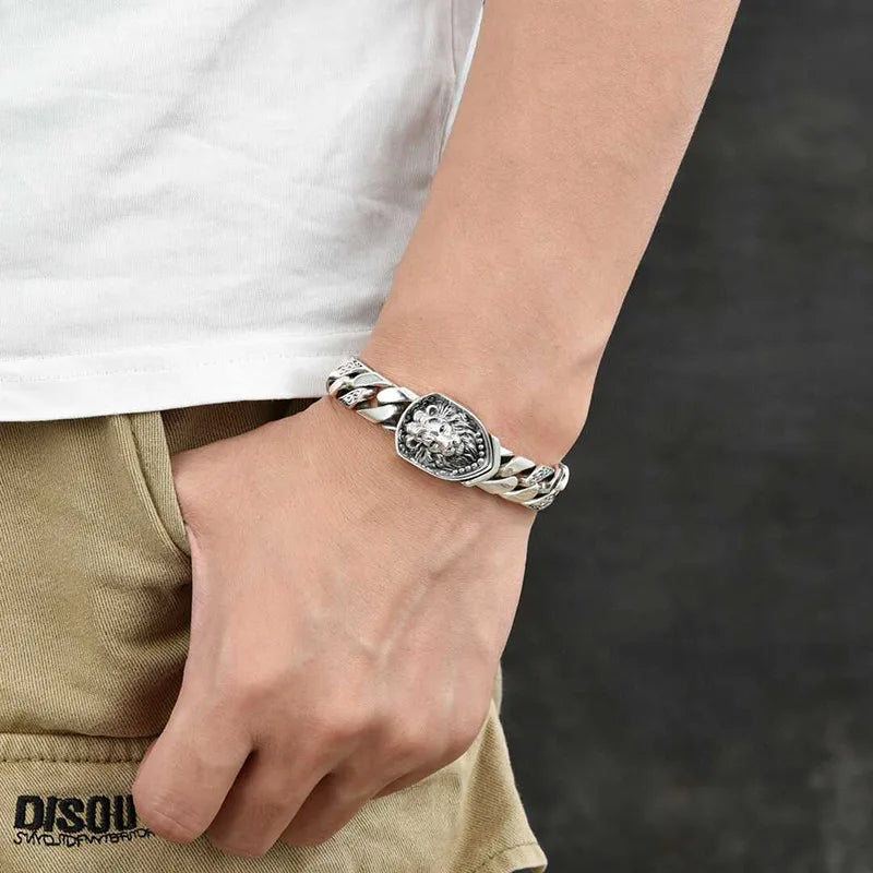 Kingsley Lion Crest Bracelet