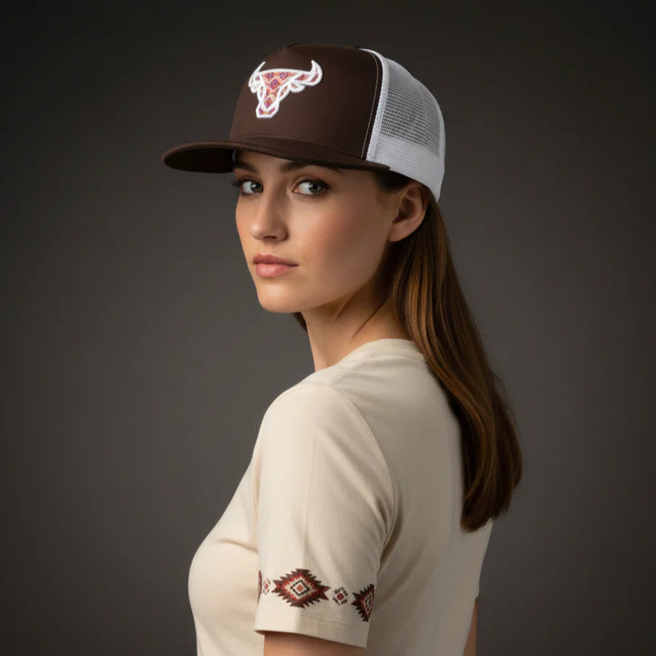 Tribal Bull Flatbill Hat