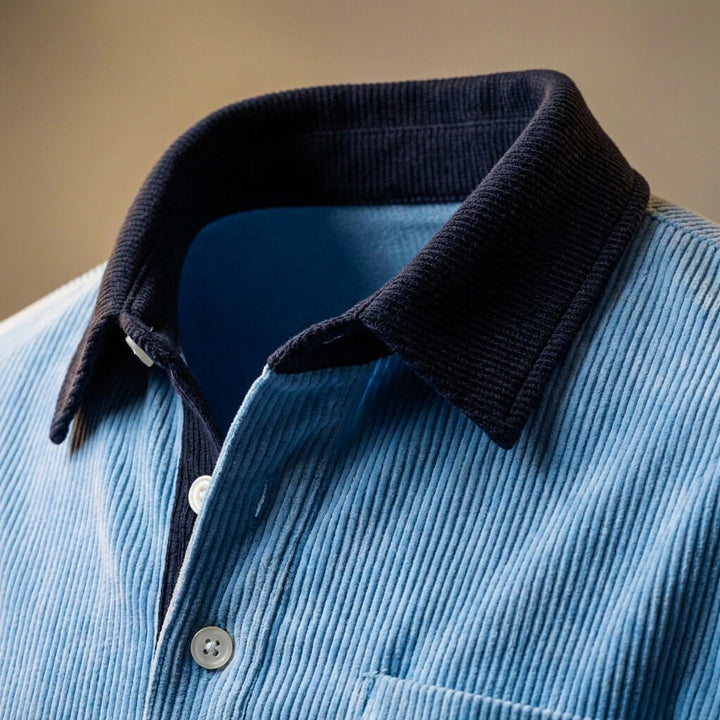 Carter Corduroy Long Sleeve Polo